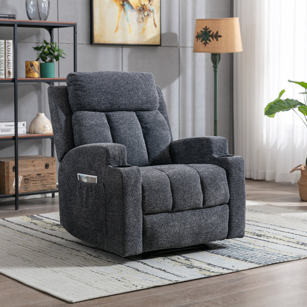 Bonzy Home 33.5"W Manual Massage Recliner Chair With Heating Function